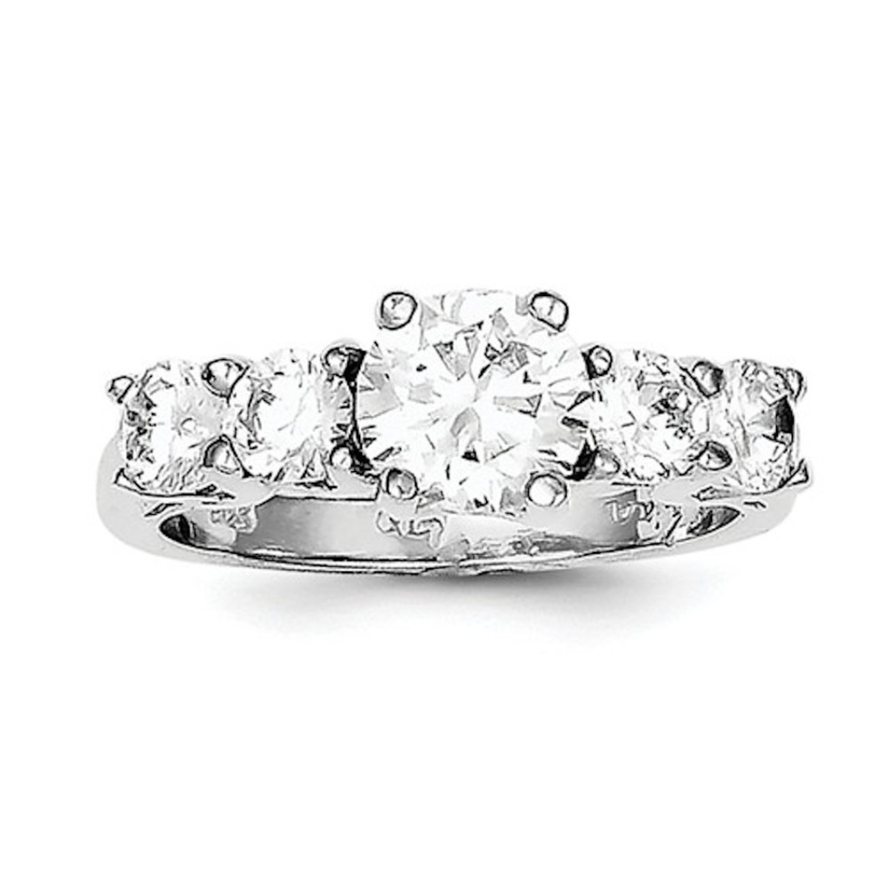 4.00Ctw Genuine Sterling Silver Diamond cz Ring
